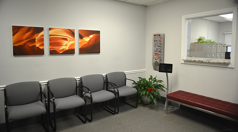 The Endocrine Center waiting area